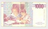 bankovka italie 1000 lir 1990 rub